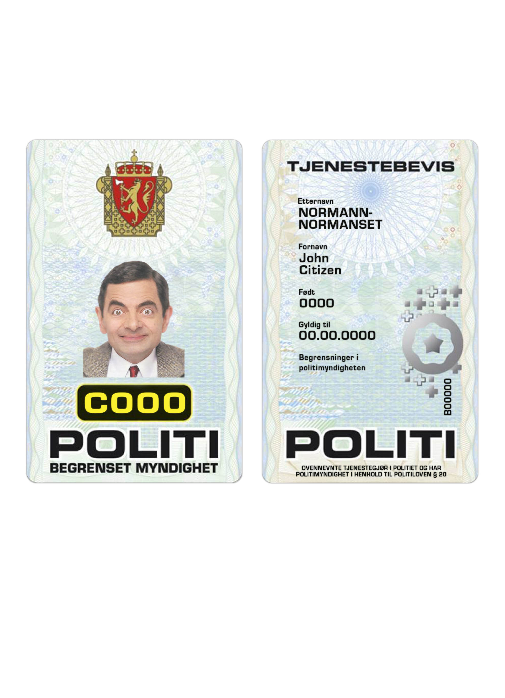 Norway Police ID card